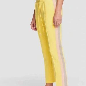 PAM & GELA Women's 'The Classic' Yellow Straight Leg Track Pant Size Large - NWT